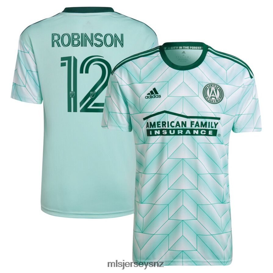 MLS Jerseys JerseyKids Atlanta United FC Miles Robinson Adidas Mint 2022 The Forest Kit Replica Player Jersey VRX6RJ1410