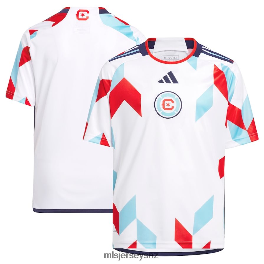 MLS Jerseys JerseyKids Chicago Fire Adidas White 2023 A Kit For All Replica Jersey VRX6RJ157