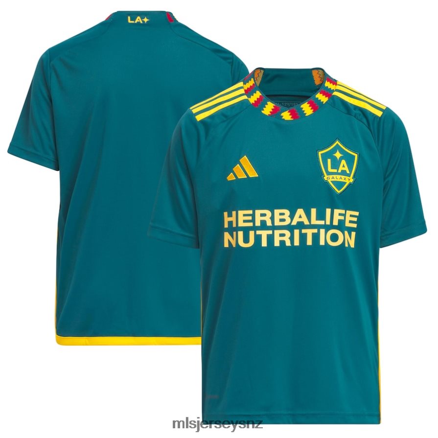 MLS Jerseys JerseyKids LA Galaxy Adidas Green 2023 LA Kit Replica Jersey VRX6RJ100