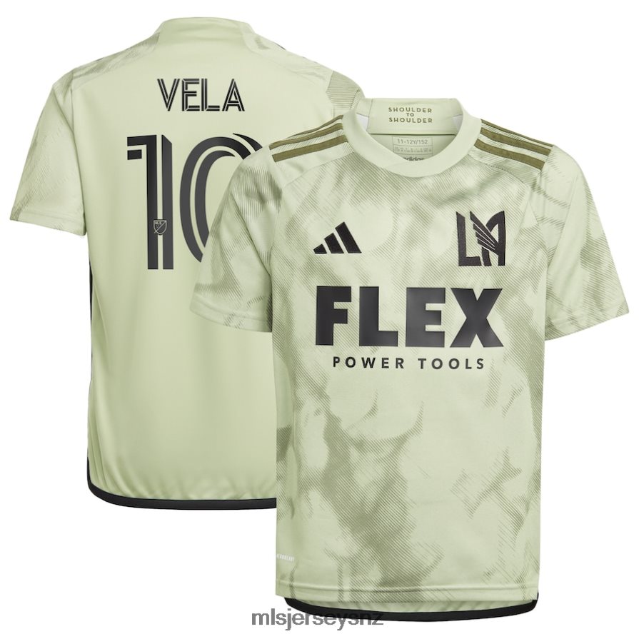 MLS Jerseys JerseyKids LAFC Carlos Vela Adidas Green 2023 Smokescreen Replica Player Jersey VRX6RJ228