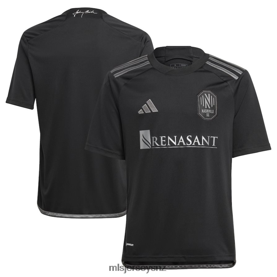 MLS Jerseys JerseyKids Nashville SC Adidas Black 2023 Man In Black Kit Replica Jersey VRX6RJ75