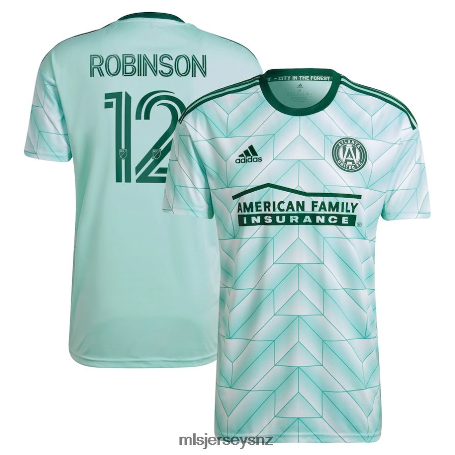 MLS Jerseys JerseyMen Atlanta United FC Miles Robinson Adidas Mint 2022 The Forest Kit Replica Player Jersey VRX6RJ772