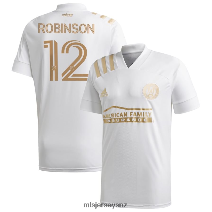 MLS Jerseys JerseyMen Atlanta United FC Miles Robinson Adidas White 2020 King's Replica Jersey VRX6RJ1407