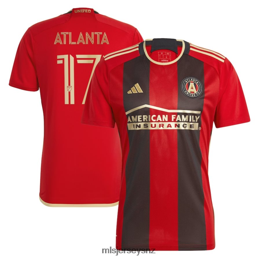 MLS Jerseys JerseyMen Atlanta United FC Adidas Black 2023 The 17s' Kit Replica Jersey VRX6RJ760