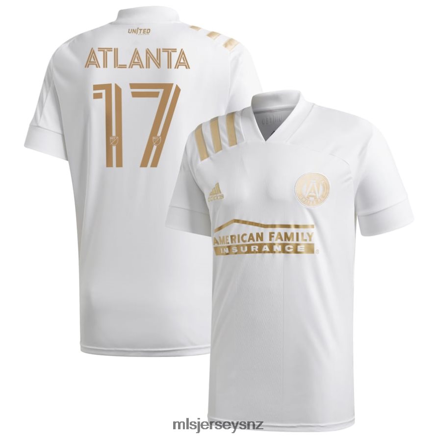 MLS Jerseys JerseyMen Atlanta United FC Adidas White 2020 King's Replica Jersey VRX6RJ1308