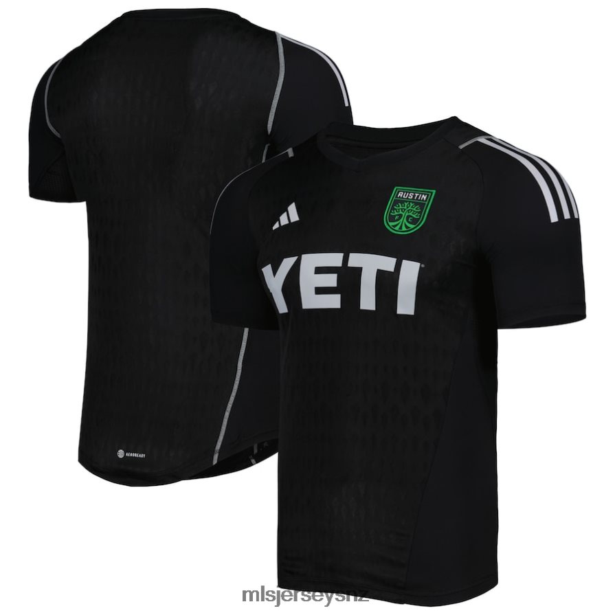 MLS Jerseys JerseyMen Austin FC Adidas Black 2023 Replica Goalkeeper Jersey VRX6RJ72