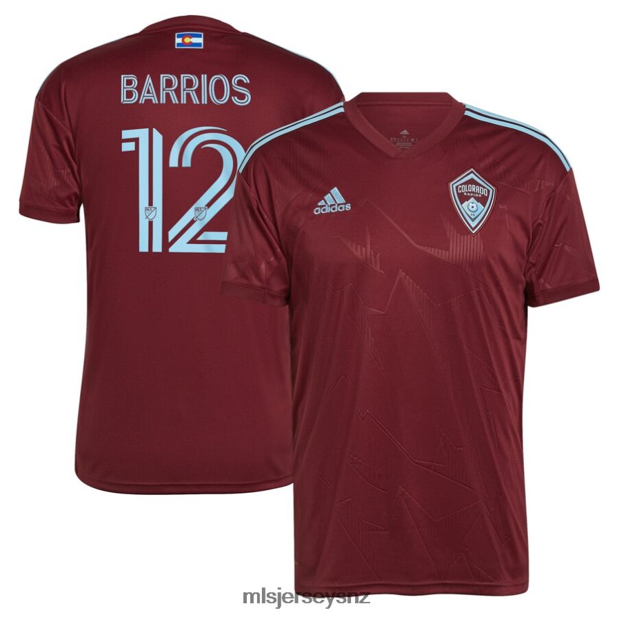 MLS Jerseys JerseyMen Colorado Rapids Michael Barrios Adidas Burgundy 2022 Club Replica Player Jersey VRX6RJ1254