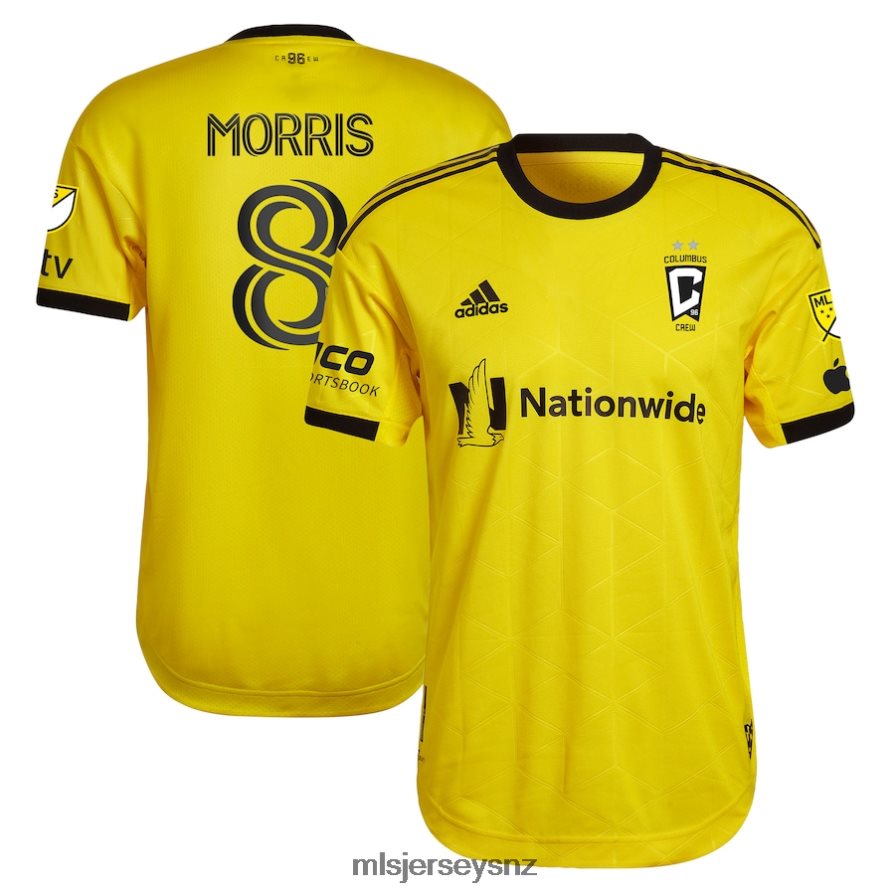 MLS Jerseys JerseyMen Columbus Crew Aidan Morris Adidas Yellow 2023 Gold Standard Kit Authentic Player Jersey VRX6RJ965