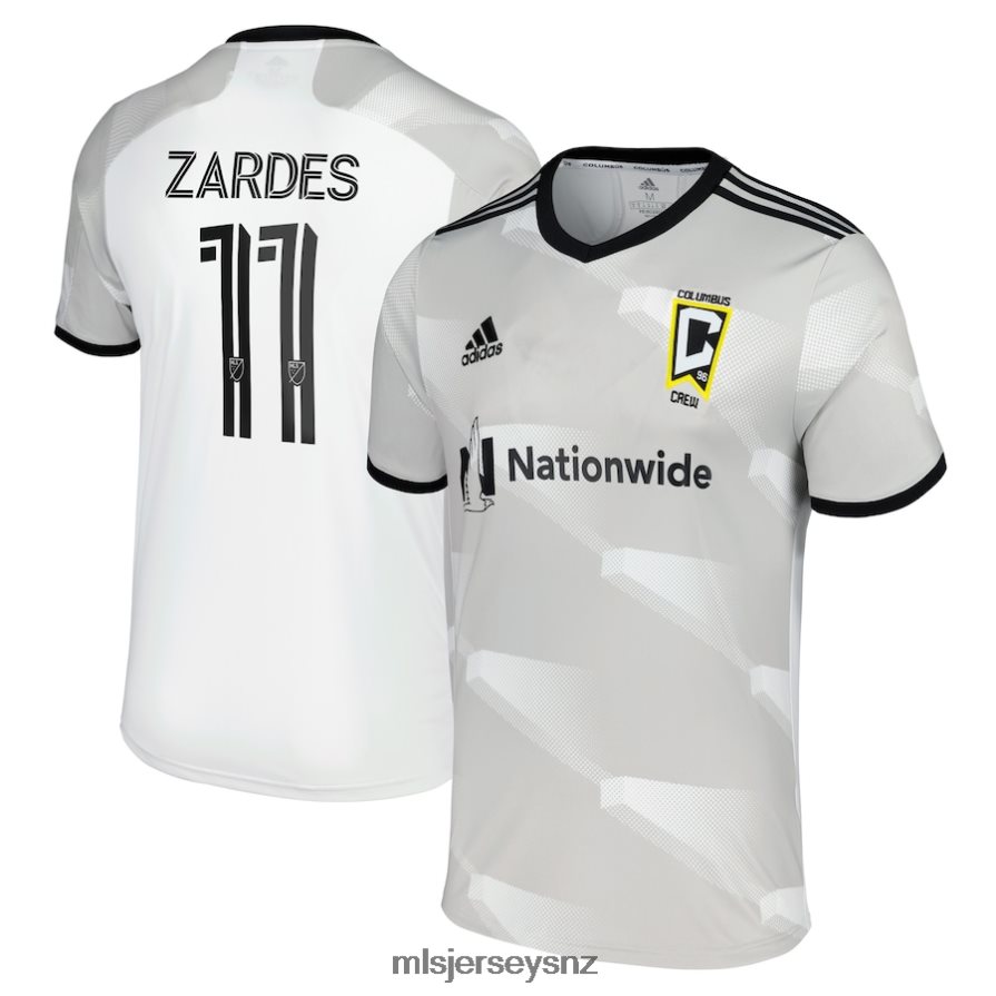 MLS Jerseys JerseyMen Columbus Crew Gyasi Zardes Adidas White 2022 Gold Standard Replica Player Jersey VRX6RJ1510