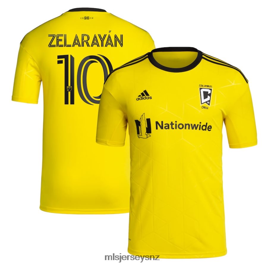 MLS Jerseys JerseyMen Columbus Crew Lucas Zelarayan Adidas Yellow 2022 Gold Standard Kit Replica Player Jersey VRX6RJ407