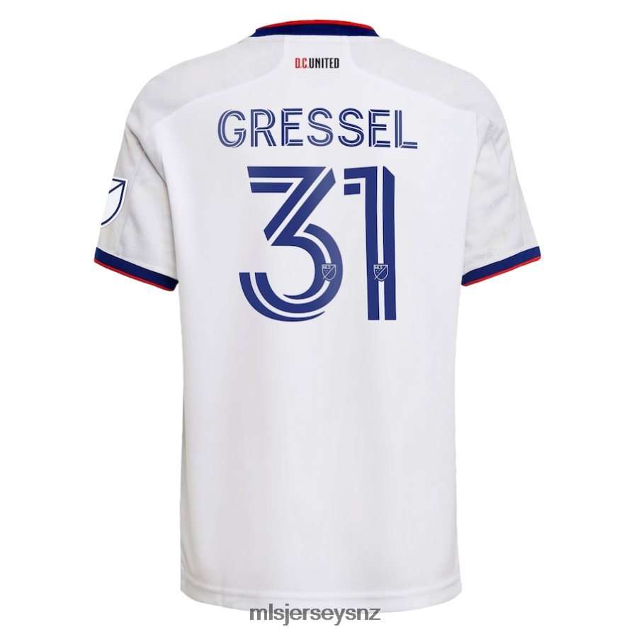 MLS Jerseys JerseyMen D.C. United Julian Gressel Adidas White 2022 The Marble Authentic Player Jersey VRX6RJ1266