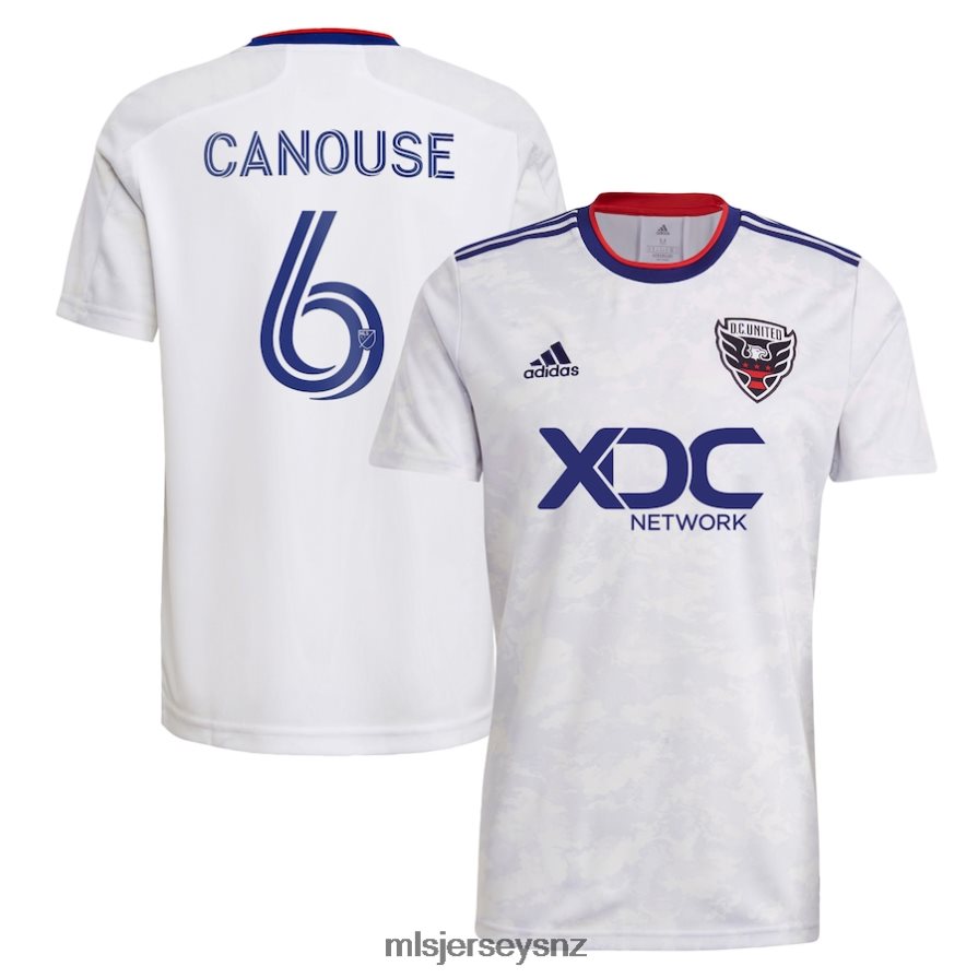 MLS Jerseys JerseyMen D.C. United Russell Canouse Adidas White 2022 The Marble Replica Player Jersey VRX6RJ859