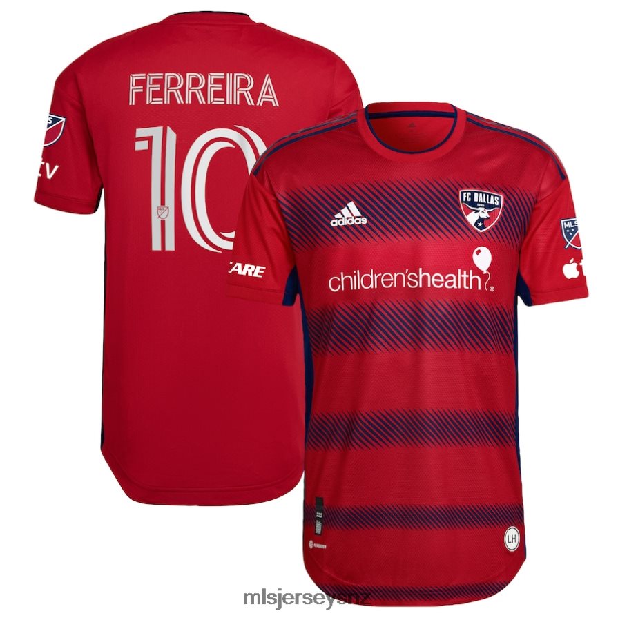 MLS Jerseys JerseyMen FC Dallas Jesus Ferreira Adidas Red 2023 Crescendo Kit Authentic Player Jersey VRX6RJ397