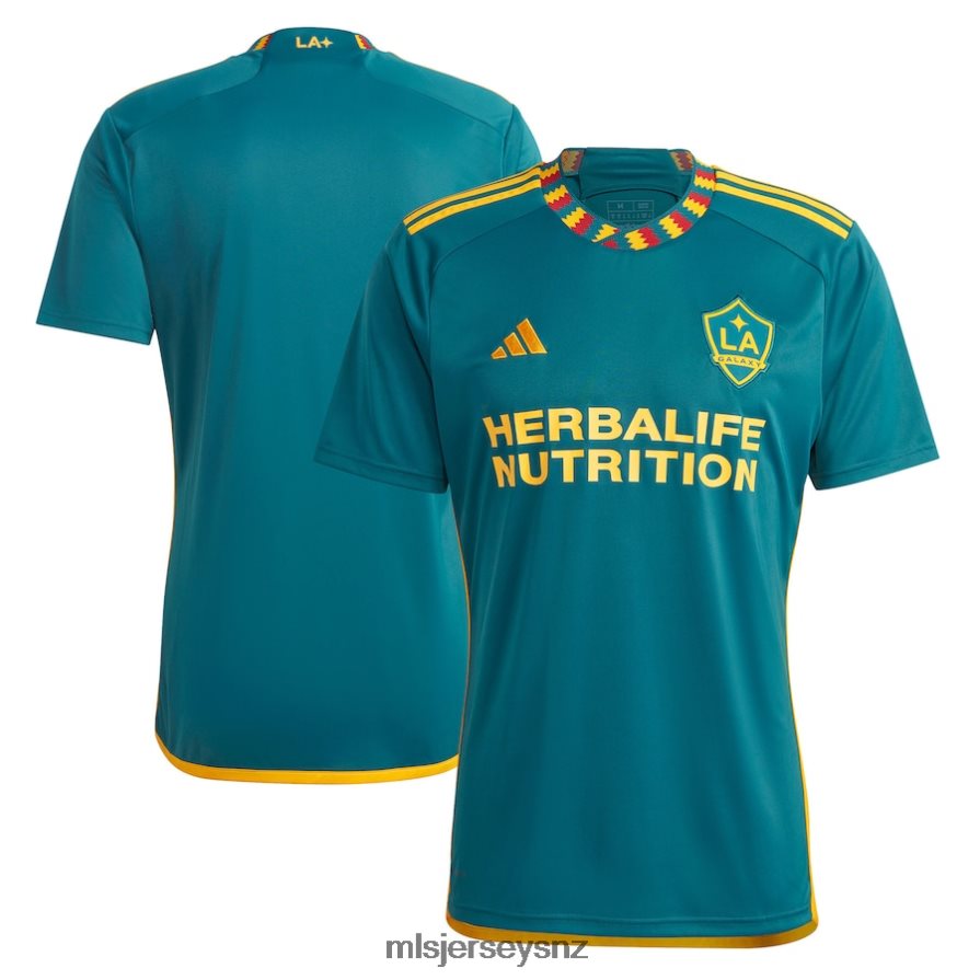 MLS Jerseys JerseyMen LA Galaxy Adidas Green 2023 LA Kit Replica Jersey VRX6RJ79