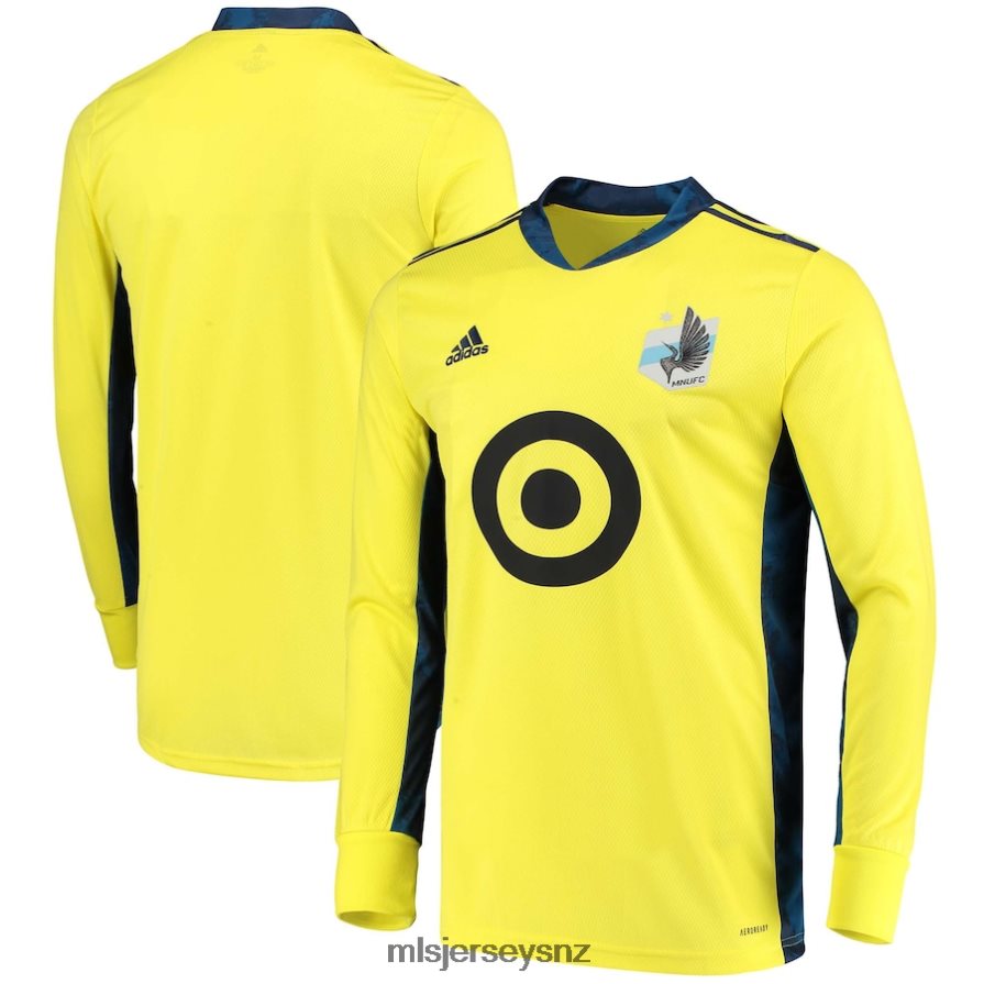 MLS Jerseys JerseyMen Minnesota United FC Adidas Yellow Replica Goalkeeper Long Sleeve Jersey VRX6RJ713