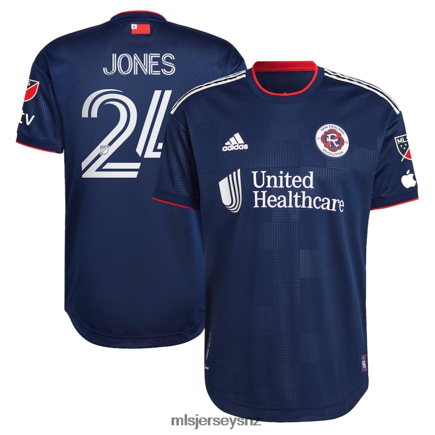 MLS Jerseys JerseyMen New England Revolution DeJuan Jones Adidas Navy 2023 The Liberty Kit Authentic Player Jersey VRX6RJ877