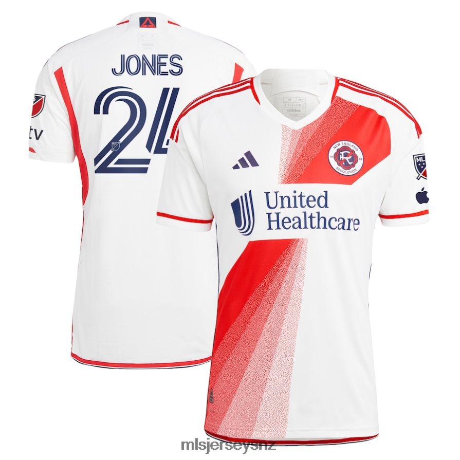 MLS Jerseys JerseyMen New England Revolution DeJuan Jones Adidas White 2023 Defiance Authentic Jersey VRX6RJ422