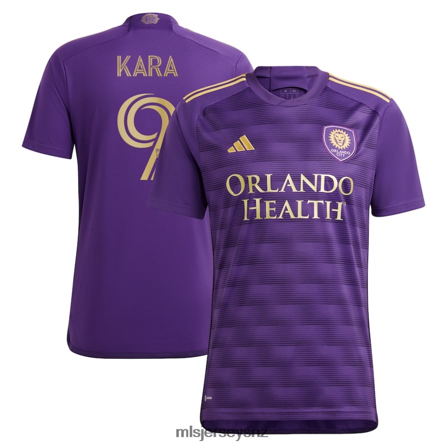 MLS Jerseys JerseyMen Orlando City SC Ercan Kara Adidas Purple 2023 The Wall Kit Replica Player Jersey VRX6RJ1146
