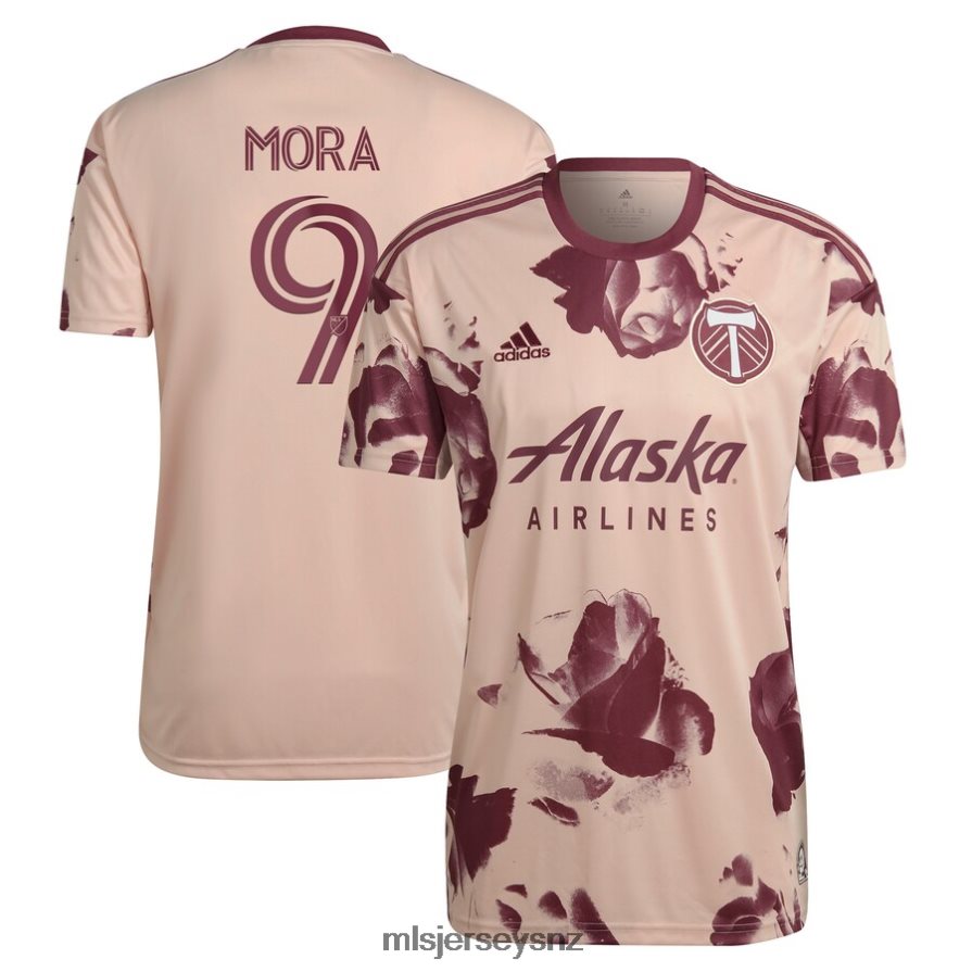MLS Jerseys JerseyMen Portland Timbers Felipe Mora Adidas Pink 2022 Heritage Rose Kit Replica Player Jersey VRX6RJ1015