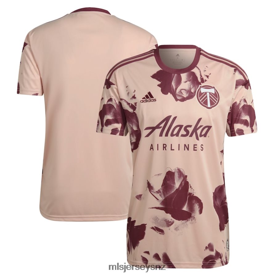 MLS Jerseys JerseyMen Portland Timbers Adidas Pink 2022 Heritage Rose Kit Replica Blank Jersey VRX6RJ198