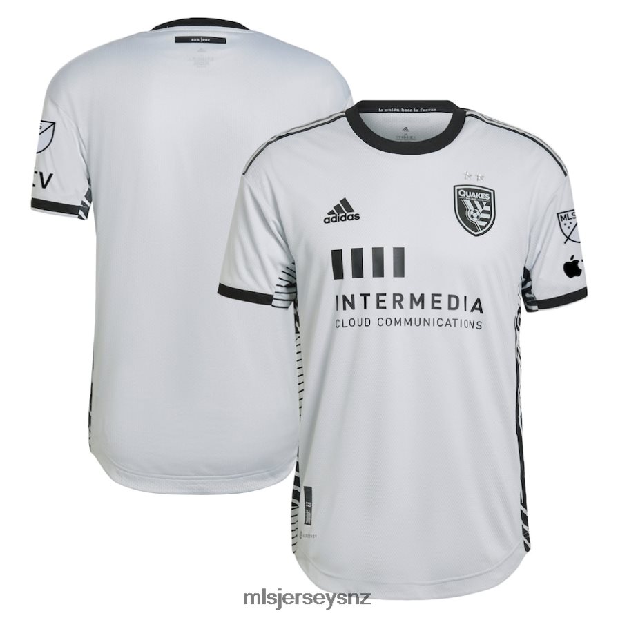 MLS Jerseys JerseyMen San Jose Earthquakes Adidas Gray 2023 The Creator Kit Authentic Jersey VRX6RJ274