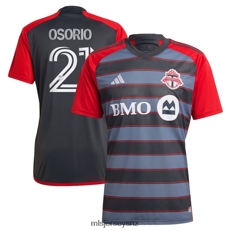 MLS Jerseys JerseyMen Toronto FC Jonathan Osorio Adidas Gray 2023 Club Kit Replica Player Jersey VRX6RJ672