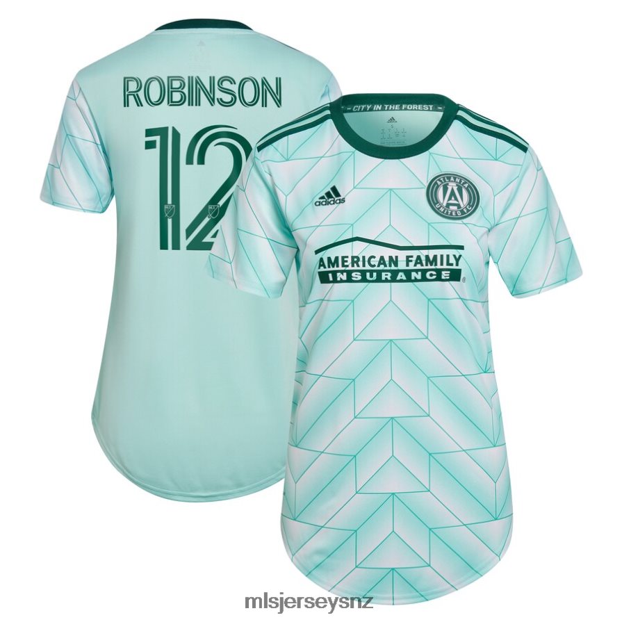 MLS Jerseys JerseyWomen Atlanta United FC Miles Robinson Adidas Mint 2022 The Forest Kit Replica Player Jersey VRX6RJ1292