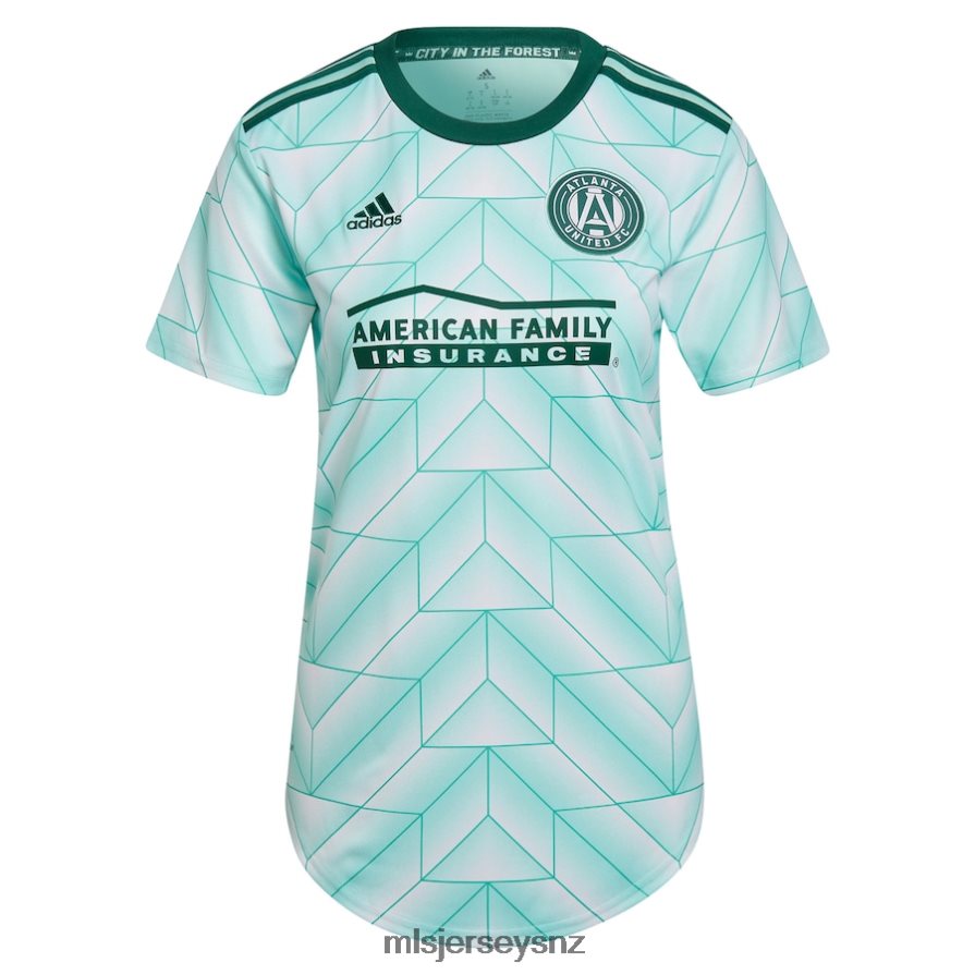 MLS Jerseys JerseyWomen Atlanta United FC Adidas Mint 2022 The Forest Kit Replica Custom Jersey VRX6RJ887