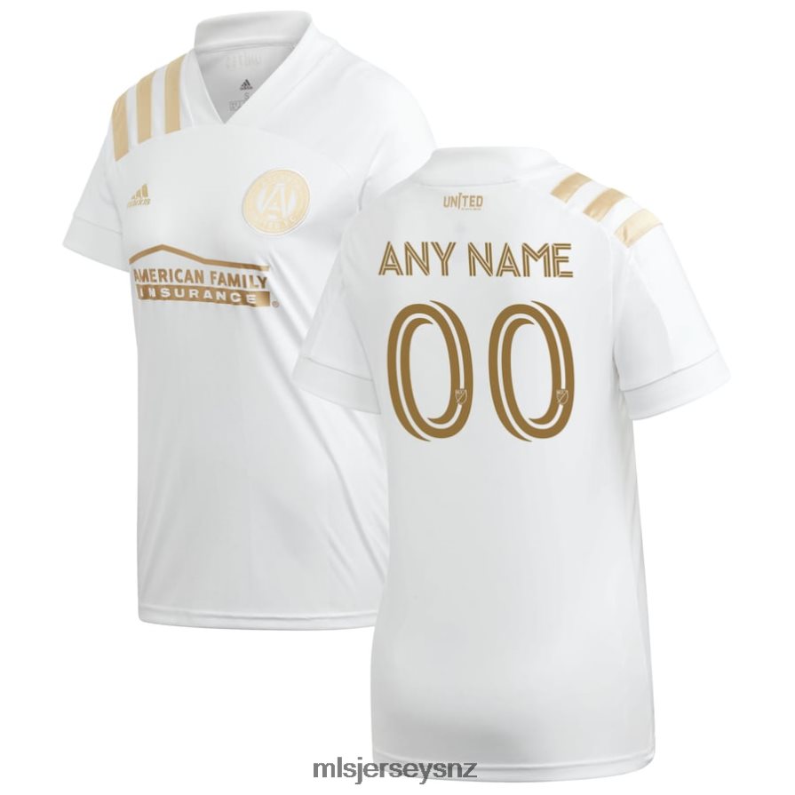 MLS Jerseys JerseyWomen Atlanta United FC Adidas White 2020 Kings Custom Replica Jersey VRX6RJ1305