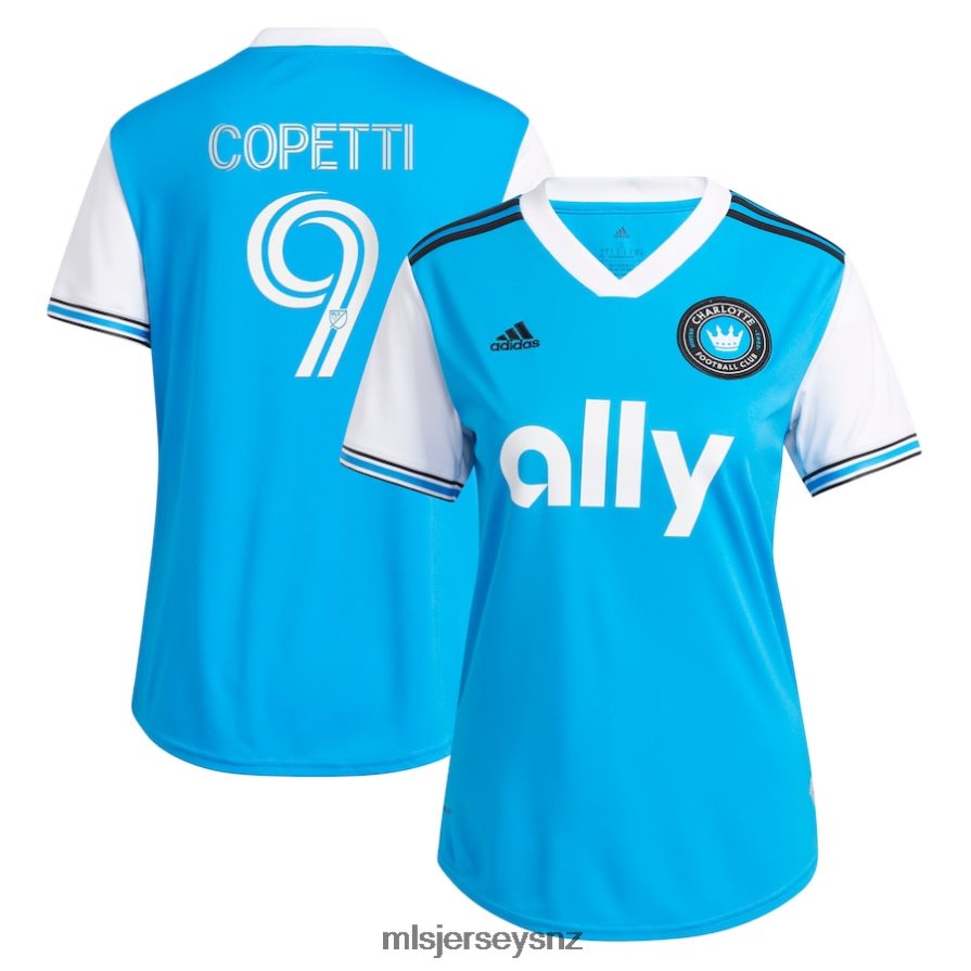 MLS Jerseys JerseyWomen Charlotte FC Enzo Copetti Adidas Blue 2023 Newly Minted Replica Player Jersey VRX6RJ1386