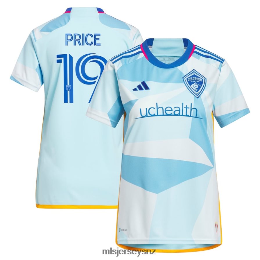 MLS Jerseys JerseyWomen Colorado Rapids Jack Price Adidas Light Blue 2023 New Day Kit Replica Jersey VRX6RJ1191