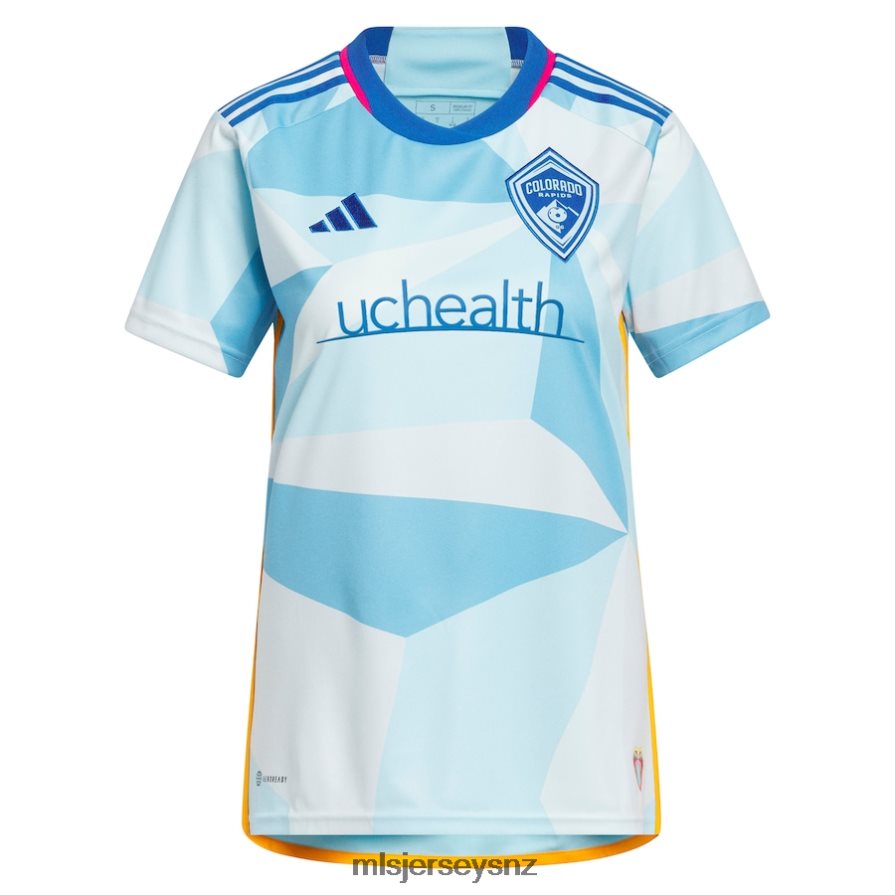 MLS Jerseys JerseyWomen Colorado Rapids Adidas Light Blue 2023 New Day Kit Replica Custom Jersey VRX6RJ515