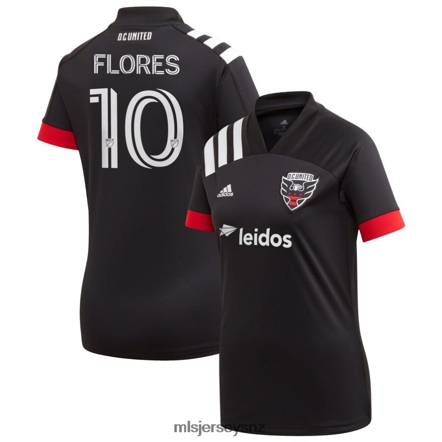 MLS Jerseys JerseyWomen D.C. United Edison Flores Adidas Black 2020 Primary Replica Jersey VRX6RJ1505