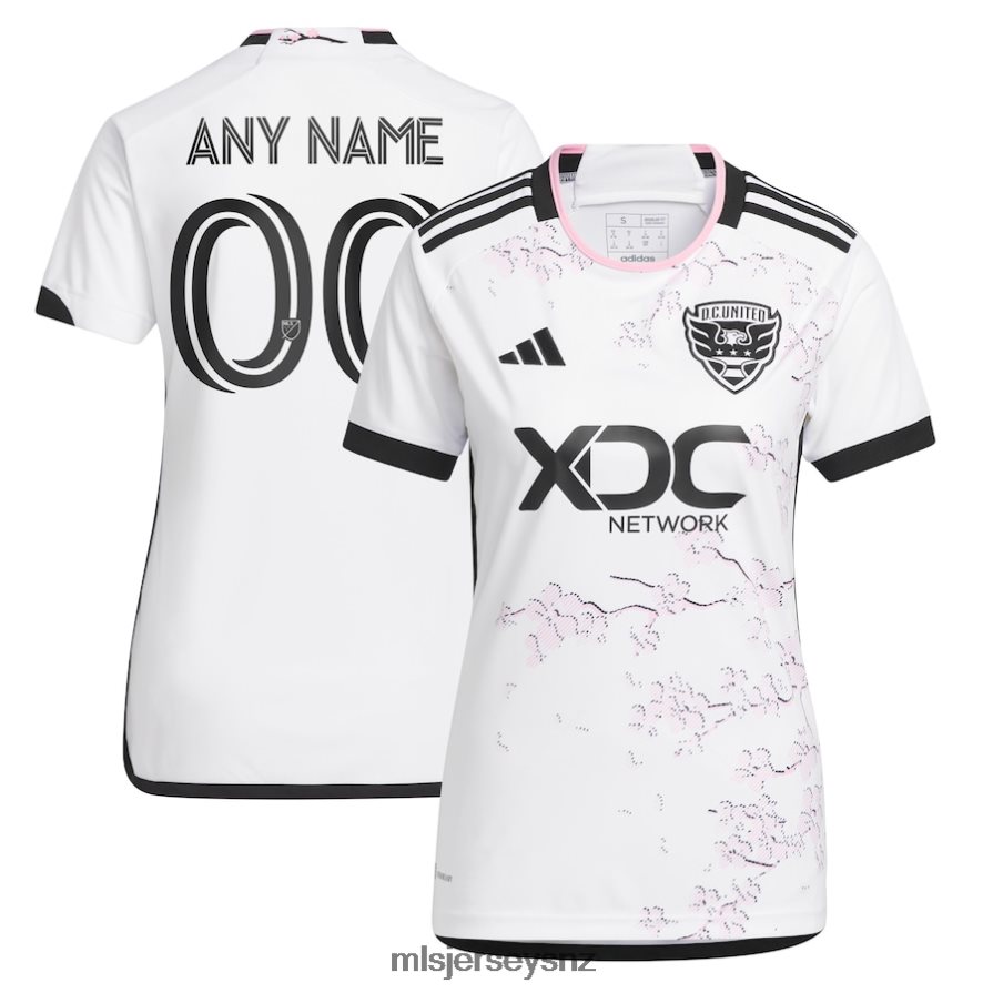 MLS Jerseys JerseyWomen D.C. United Adidas White 2023 The Cherry Blossom Kit Replica Custom Jersey VRX6RJ240