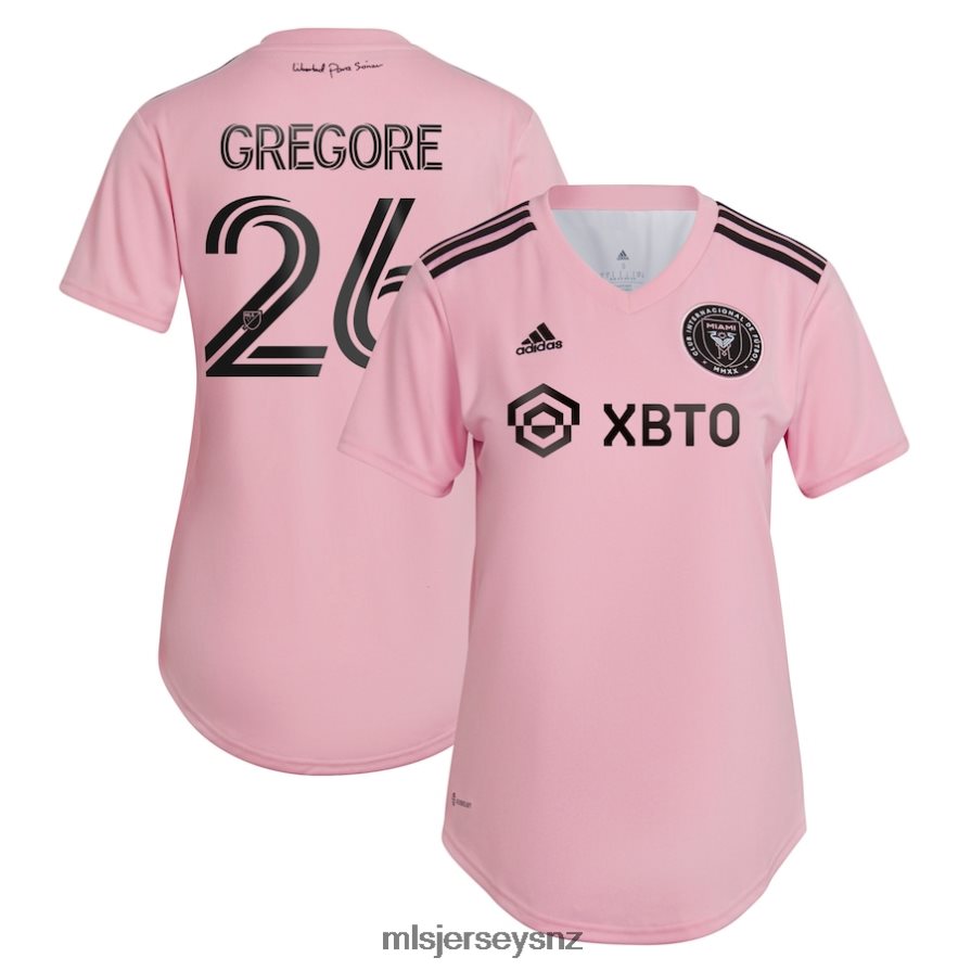 MLS Jerseys JerseyWomen Inter Miami CF Gregore Adidas Pink 2022 The Heart Beat Kit Replica Team Player Jersey VRX6RJ1457