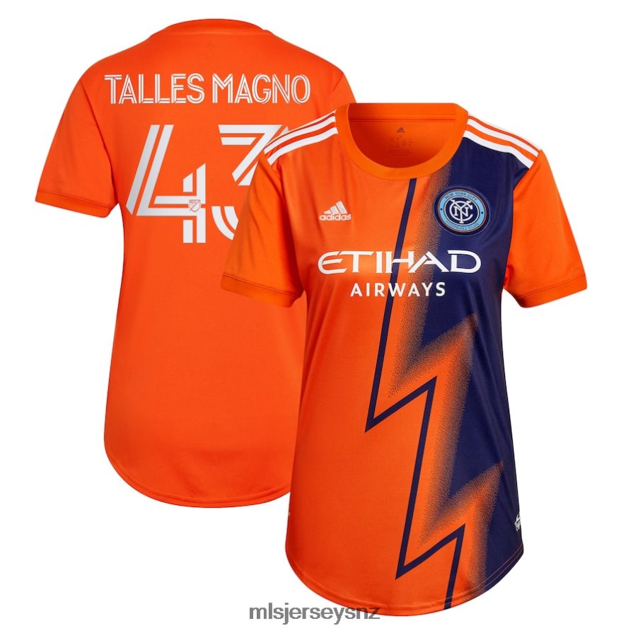 MLS Jerseys JerseyWomen New York City FC Talles Magno Adidas Orange 2022 The Volt Kit Replica Player Jersey VRX6RJ1226
