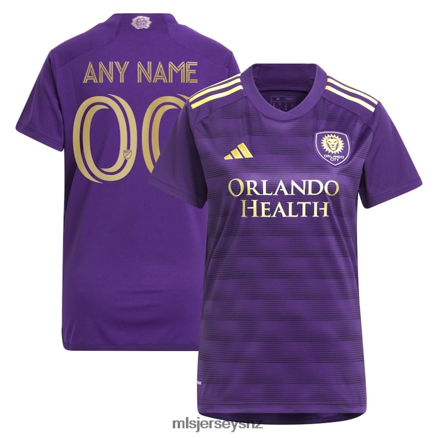 MLS Jerseys JerseyWomen Orlando City SC Adidas Purple 2023 The Wall Kit Replica Custom Jersey VRX6RJ513
