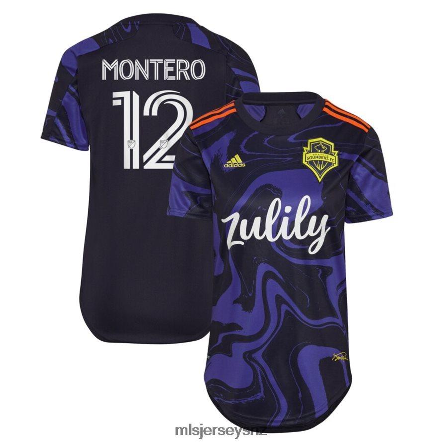 MLS Jerseys JerseyWomen Seattle Sounders FC Fredy Montero Adidas Purple 2021 The Jimi Hendrix Kit Replica Player Jersey VRX6RJ1291