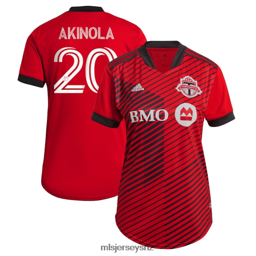 MLS Jerseys JerseyWomen Toronto FC Ayo Akinola Adidas Red 2021 A41 Replica Player Jersey VRX6RJ1253