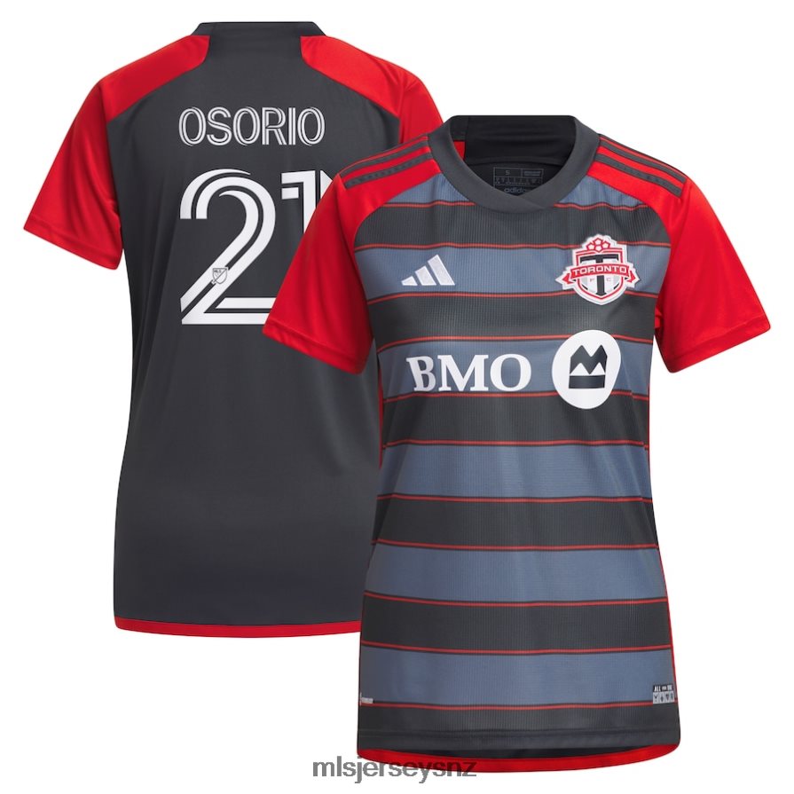 MLS Jerseys JerseyWomen Toronto FC Jonathan Osorio Adidas Gray 2023 Club Kit Replica Player Jersey VRX6RJ1144