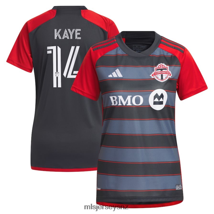 MLS Jerseys JerseyWomen Toronto FC Mark-Anthony Kaye Adidas Gray 2023 Club Kit Replica Player Jersey VRX6RJ1143